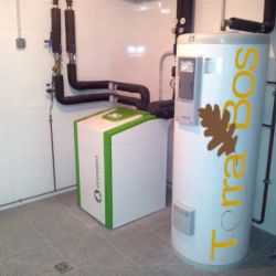 Ejemplo de instalación de bomba de geotermia