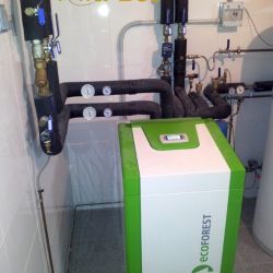 Ejemplo de instalación de bomba de geotermia